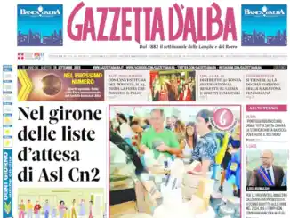 La copertina di Gazzetta d’Alba in edicola martedì 19 settembre